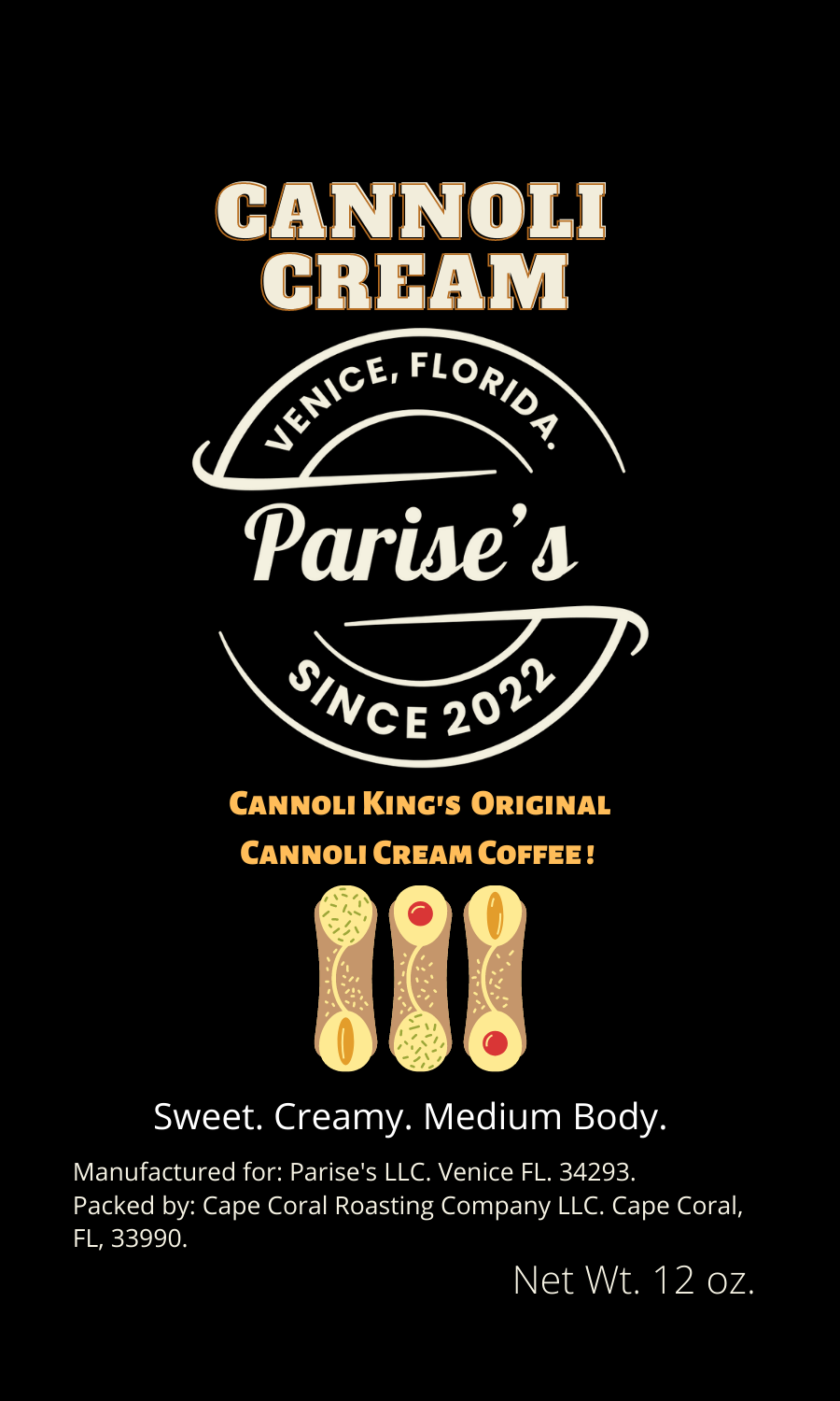 Parise's Famous Cannoli Cream Coffee